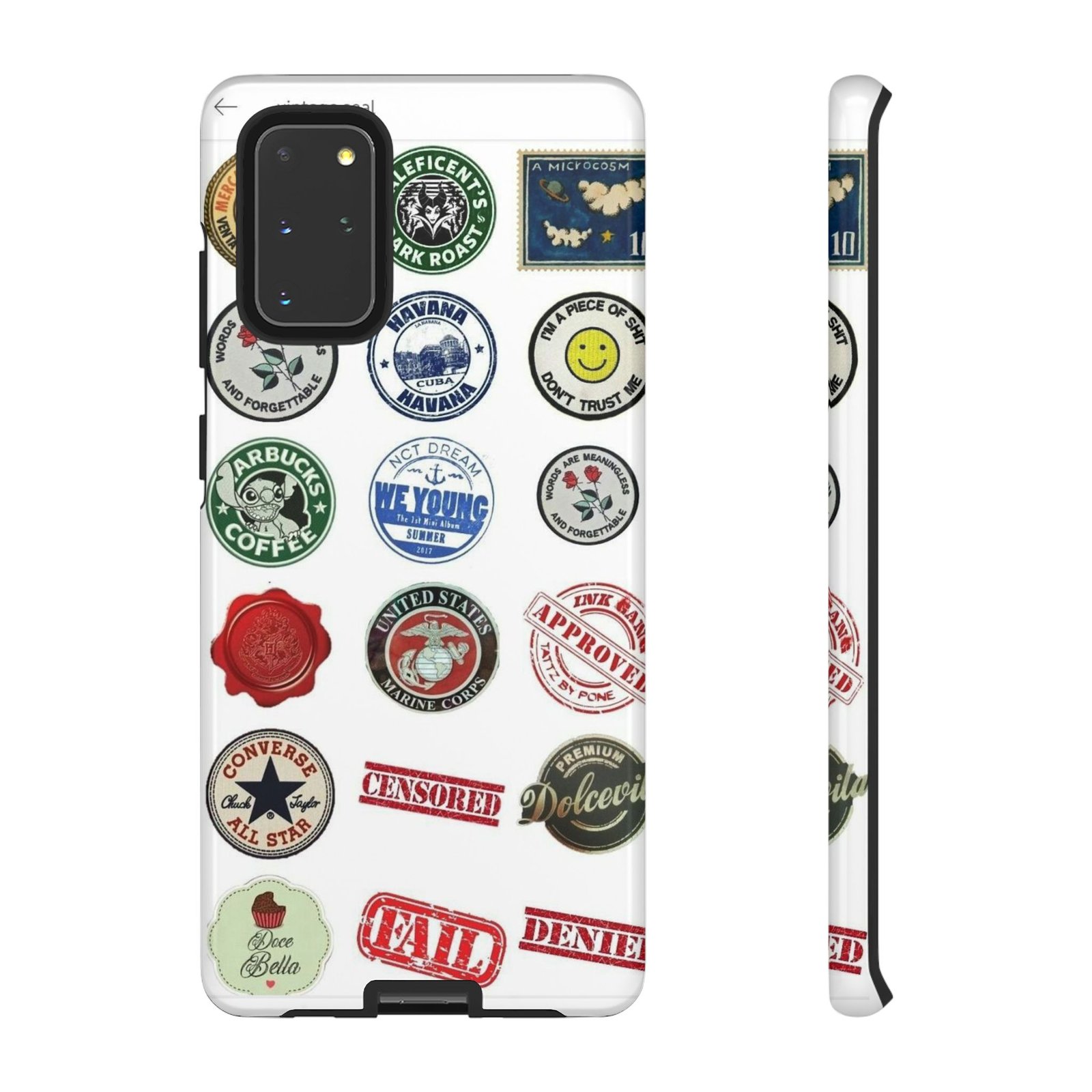 Vintage Patch Phone Case, Tough Cases, Retro Design, Unique Gifts for Coffee Lovers, Fun Cell Phone Cover, Hipster Accessory - Image 7