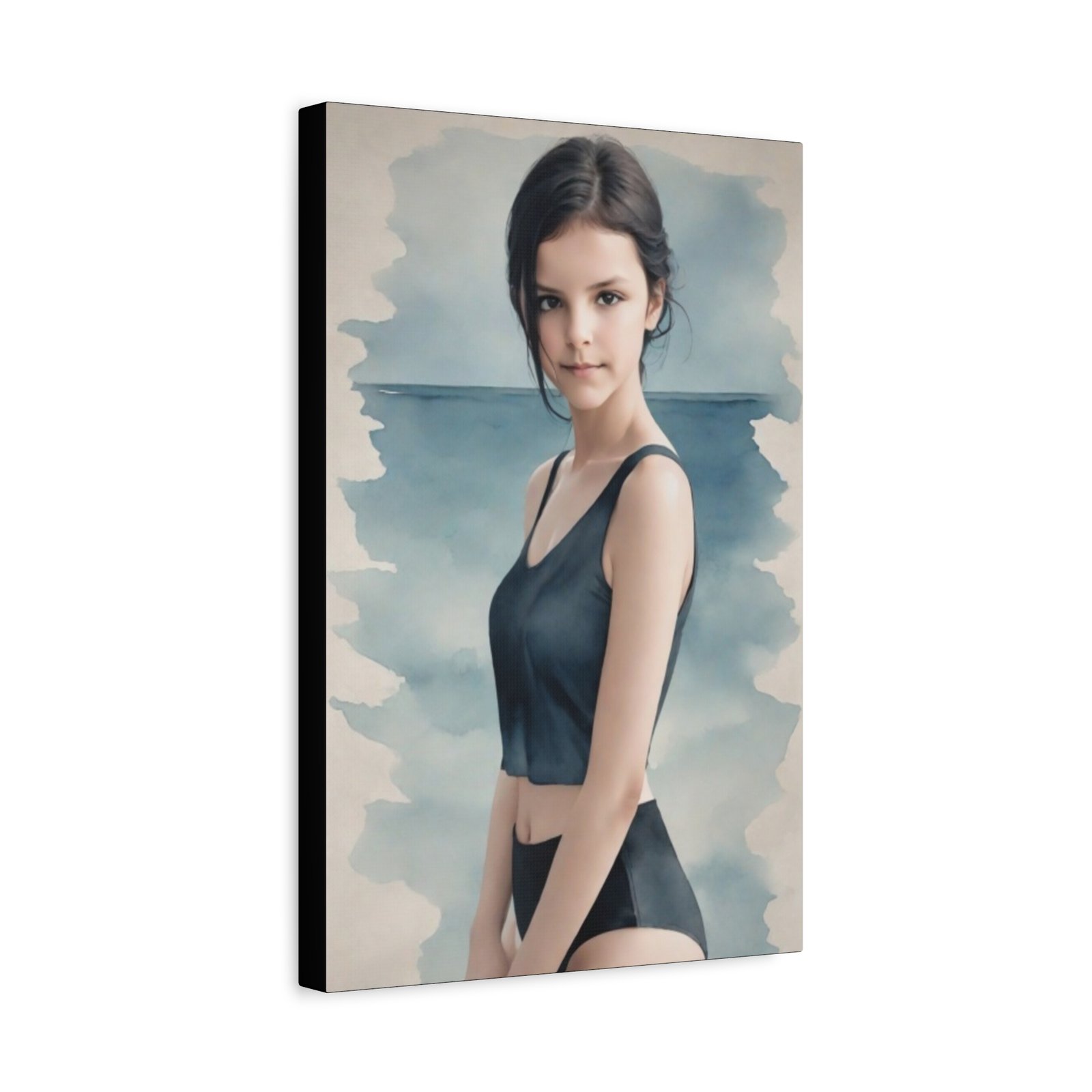 Ballet Pretty Girl Serene Beach-Themed Canvas Art, Perfect for Bedroom Decor, Gift for Art Lovers, Coastal Vibes, Wall Art, Home Decor, - Image 2