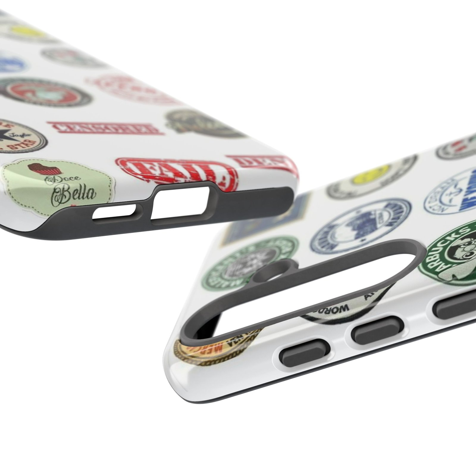 Vintage Patch Phone Case, Tough Cases, Retro Design, Unique Gifts for Coffee Lovers, Fun Cell Phone Cover, Hipster Accessory - Image 154