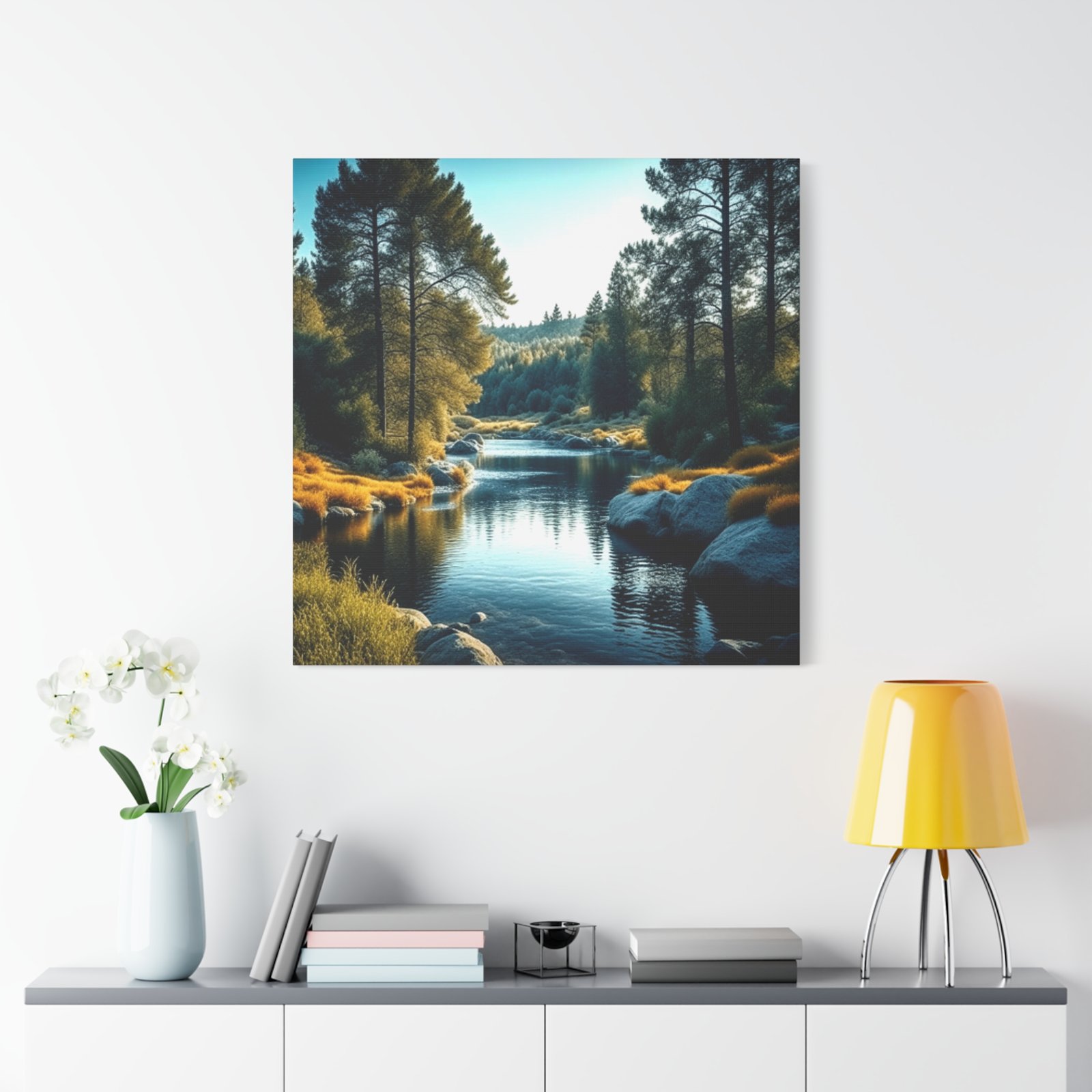 Forrest Scenic Nature Canvas Wall Art, Serene Landscape Print, Home Decor, Gift for Nature Lovers, Forest Artwork - Image 5