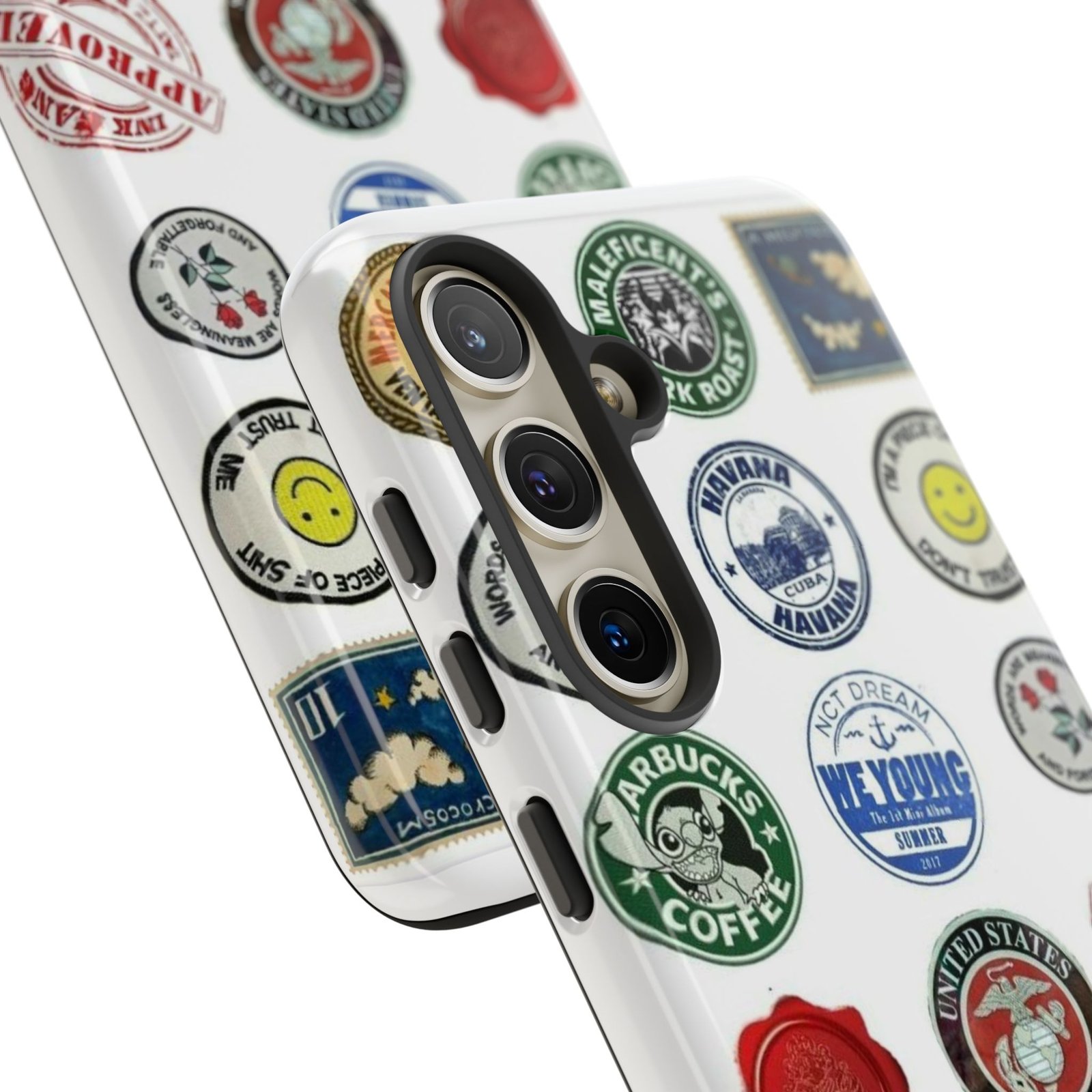 Vintage Patch Phone Case, Tough Cases, Retro Design, Unique Gifts for Coffee Lovers, Fun Cell Phone Cover, Hipster Accessory - Image 117