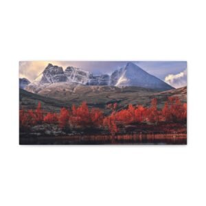 Autumn Landscape Canvas Art Print, Cozy Home Decor, Nature Photography Wall Art, Gift for Nature Lovers, Fall Wall Decor