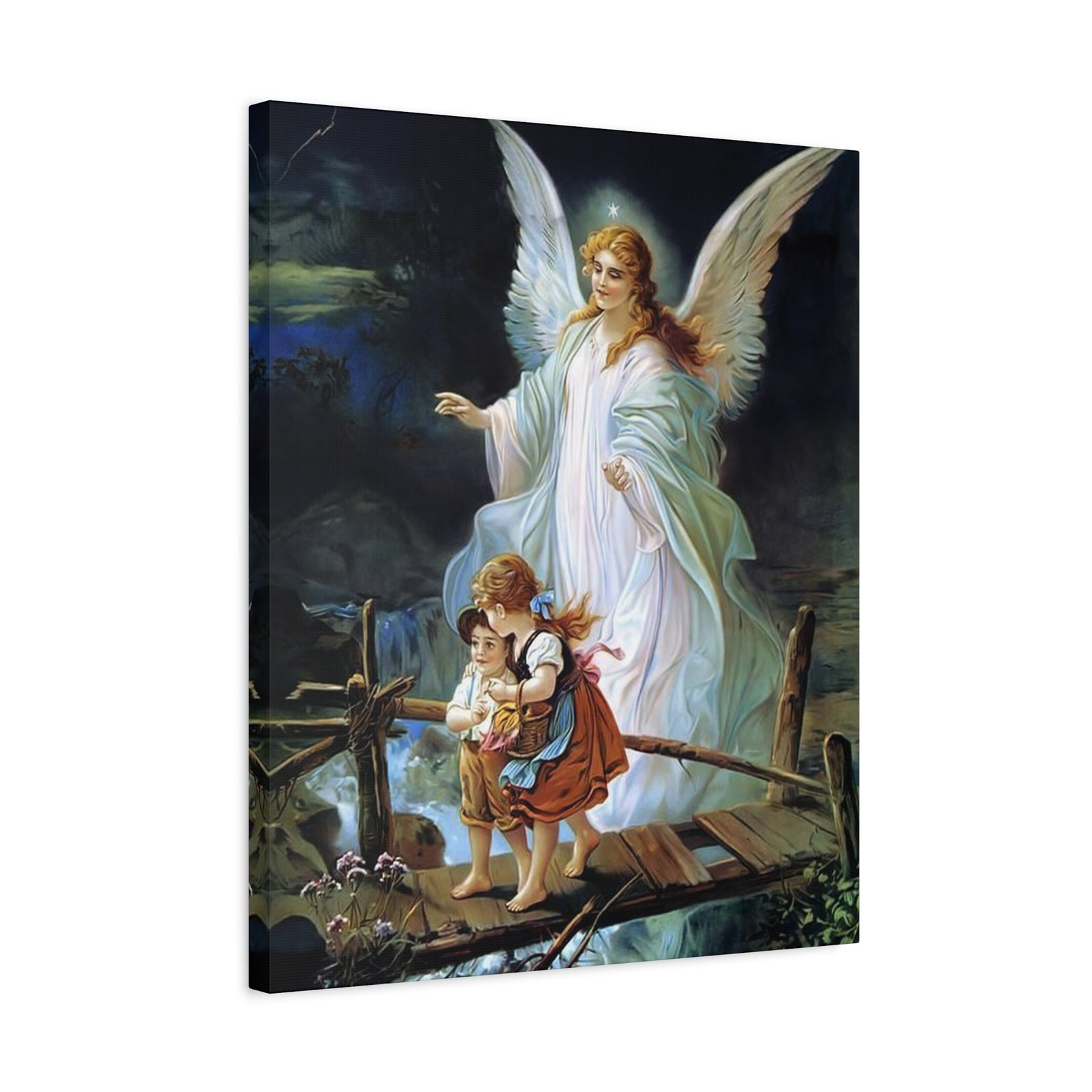 Angel Guardian Canvas Print, Spiritual Wall Art, Ethereal Home Decor, Inspirational Gift, Kid's Room Decor, Angel Art - Image 4