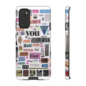 Inspirational Phone Case for iPhone, Collage Design, Motivational Quote, Gift for Friends, Self-Improvement, Tough Cases, Phone Accessories