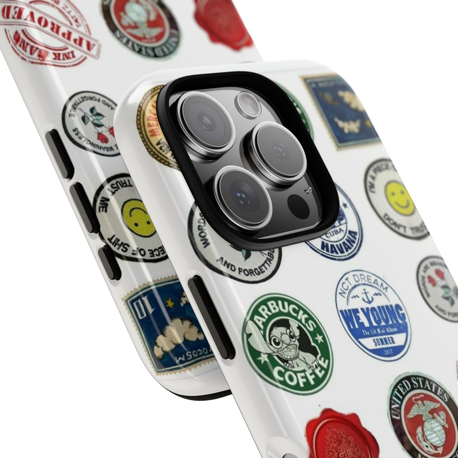 Vintage Patch Phone Case, Tough Cases, Retro Design, Unique Gifts for Coffee Lovers, Fun Cell Phone Cover, Hipster Accessory - Image 145