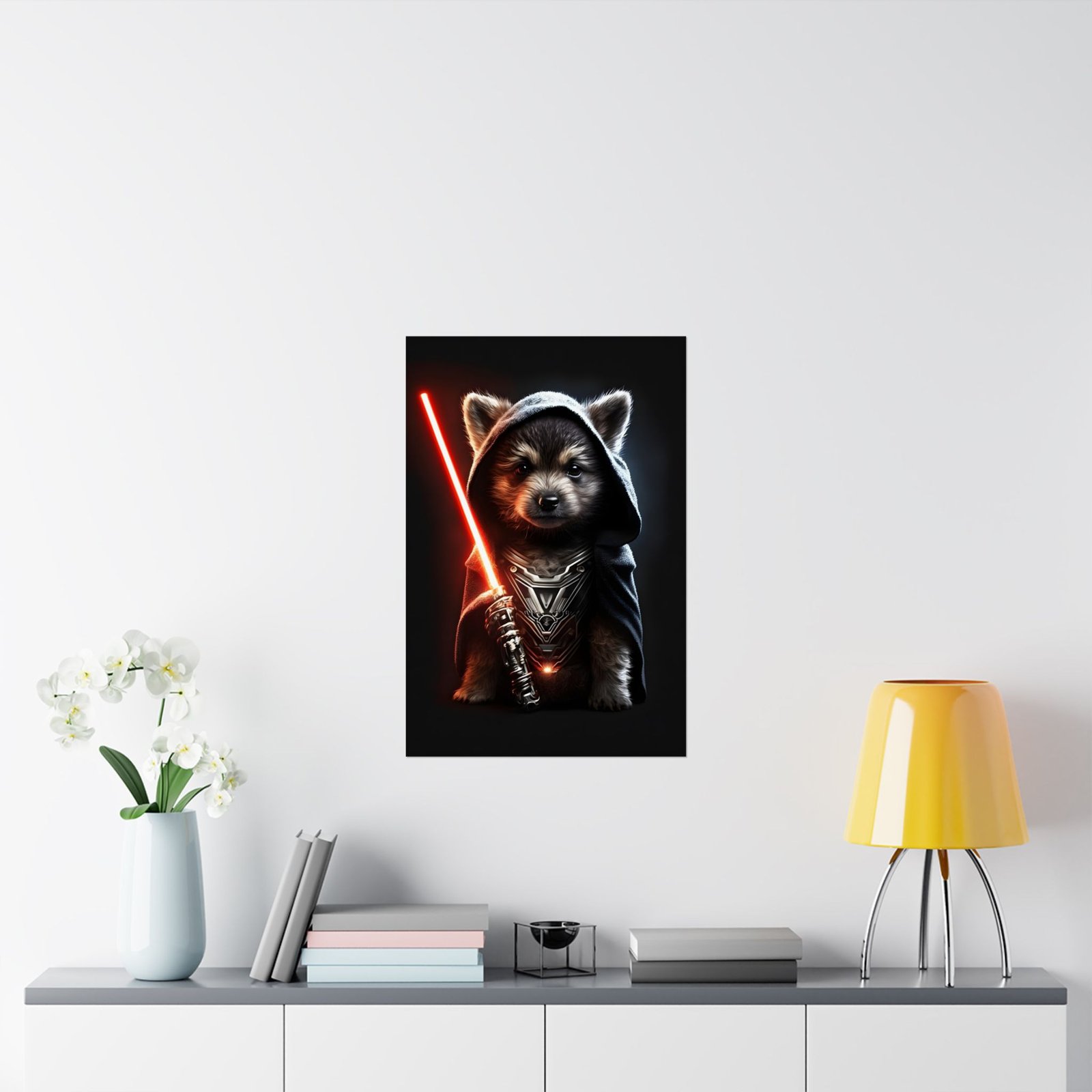 Jedi Master Cosmic Puppy Poster, Dog Lovers Art, Star Wars Decor, Cute Wall Art, Geeky Home Decor, Pet Lover Gift - Image 8