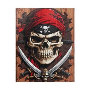 Pirate Skull Puzzle, Fun for Kids and Adults, Great Gift for Pirates Fans, Family Activity, 110-1014 Pieces