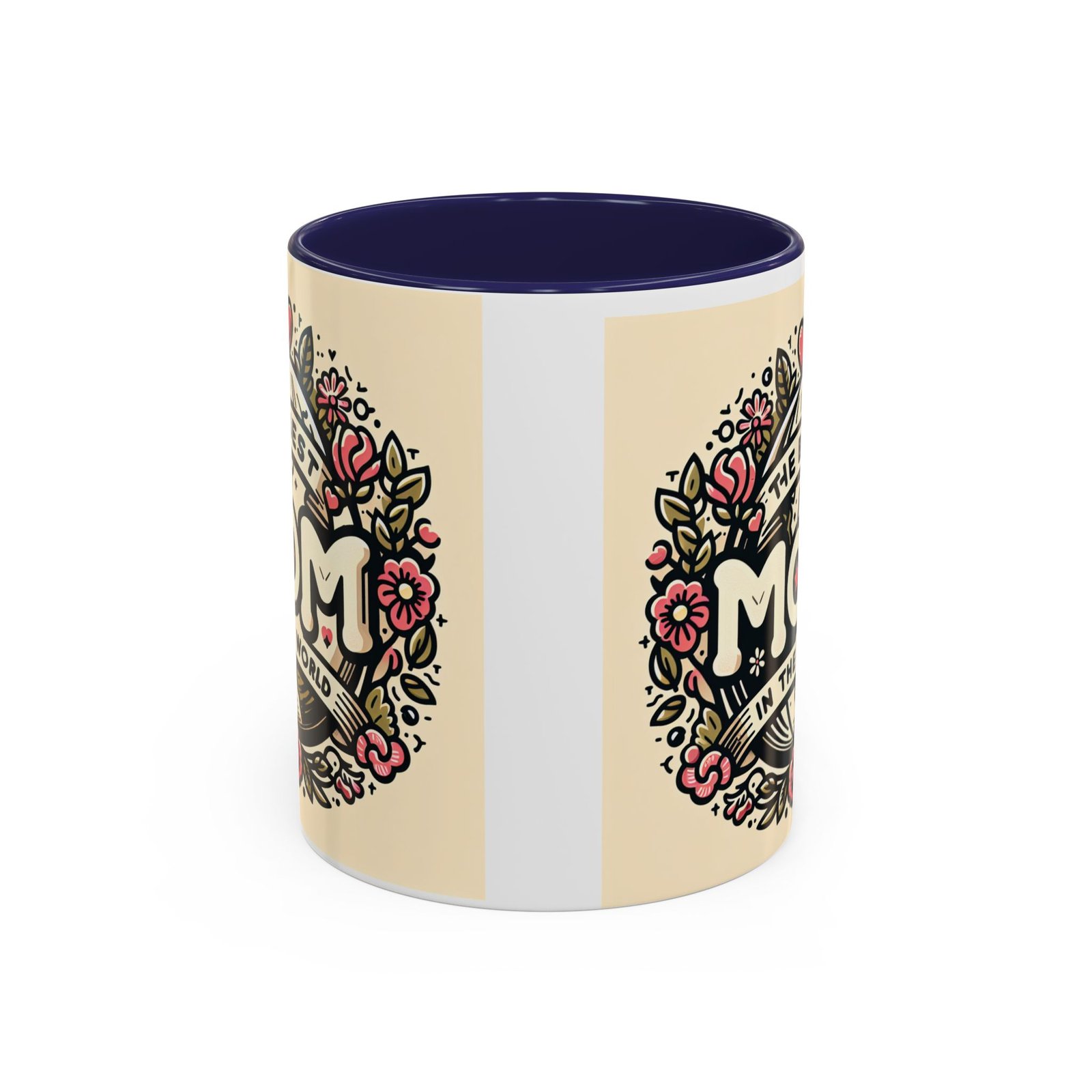 Floral Mom Coffee Mug - The Best Mom in the World, Gift for Mom, Mother's Day, Coffee Lover, Tea Mug, Floral Decor - Image 2
