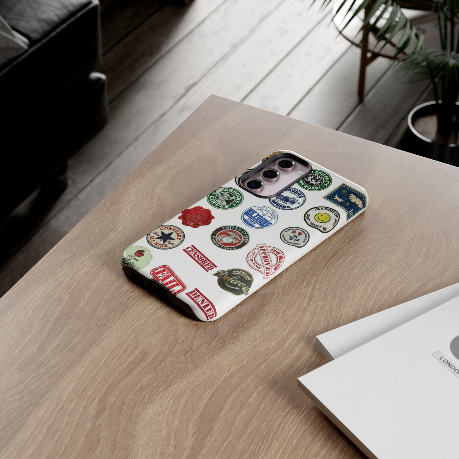 Vintage Patch Phone Case, Tough Cases, Retro Design, Unique Gifts for Coffee Lovers, Fun Cell Phone Cover, Hipster Accessory - Image 88