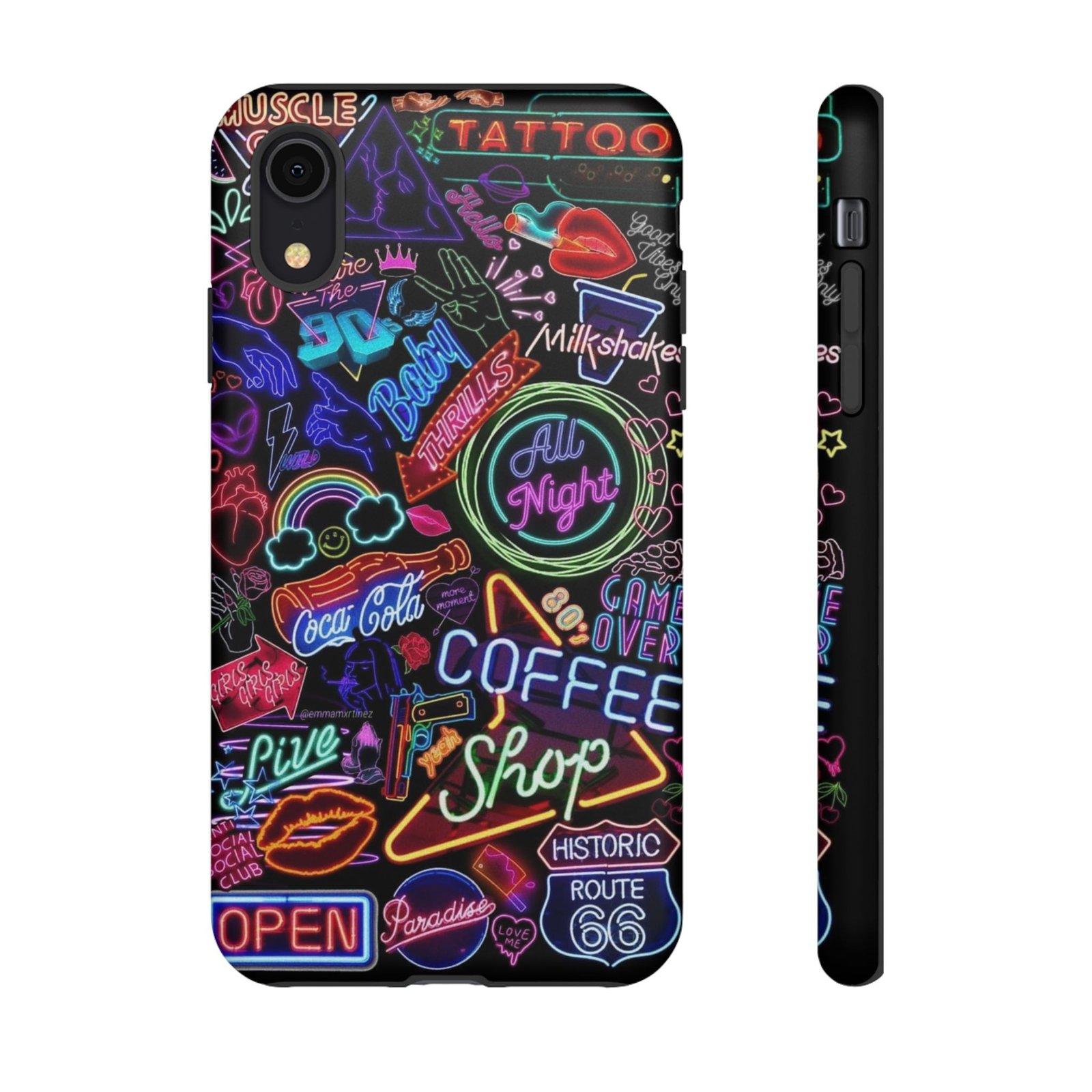 Neon Signs Phone Case - Vibrant Tattoo Art, Custom Phone Cover, Trendy Tech Accessories, Unique Gift for Him/Her, Perfect for Birthdays - Image 8
