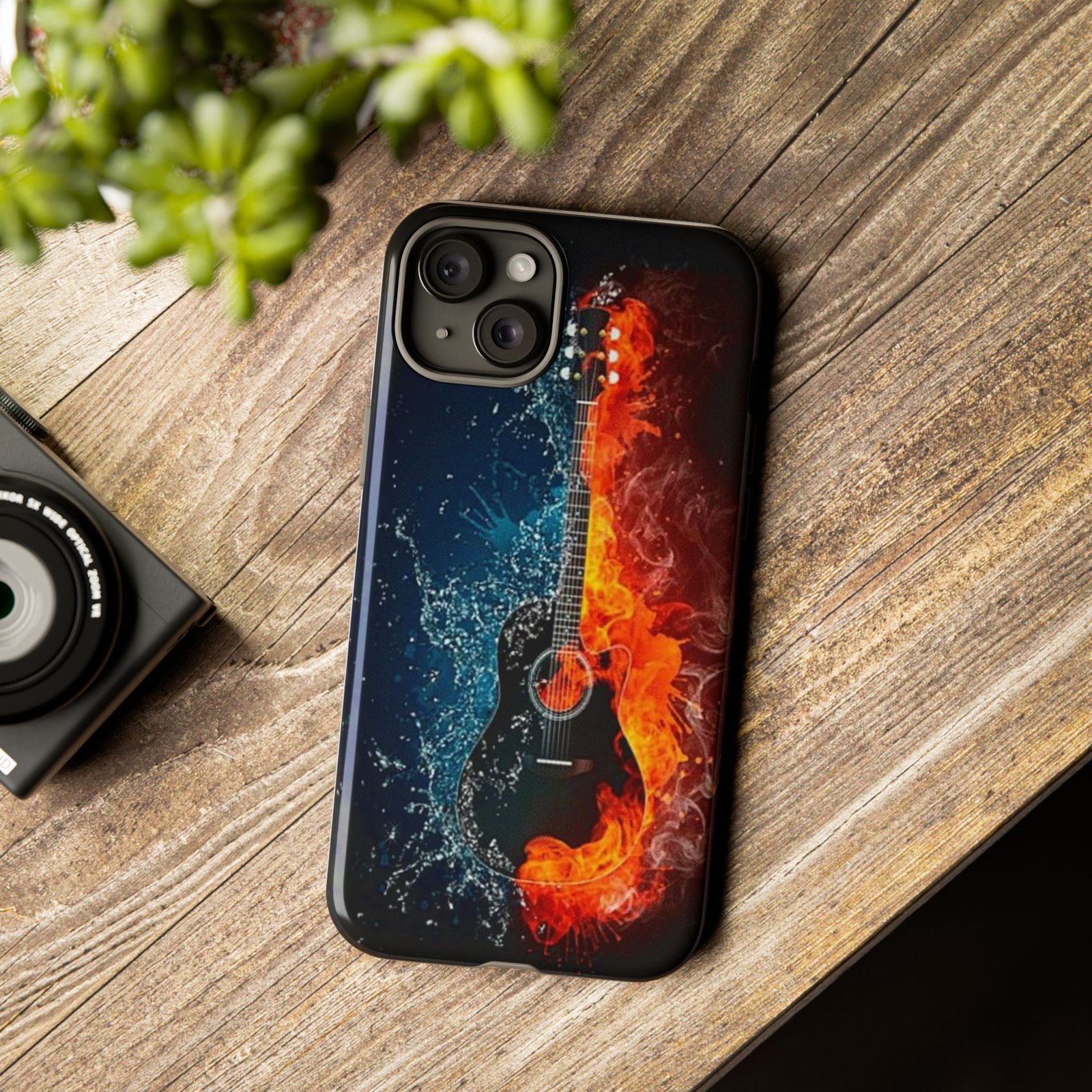 Fiery Guitar Phone Case - Artistic Protector, Music Lover Gift, Vibrant Accessory for Artists and Musicians, Personalized Tech Item, Unique - Image 89