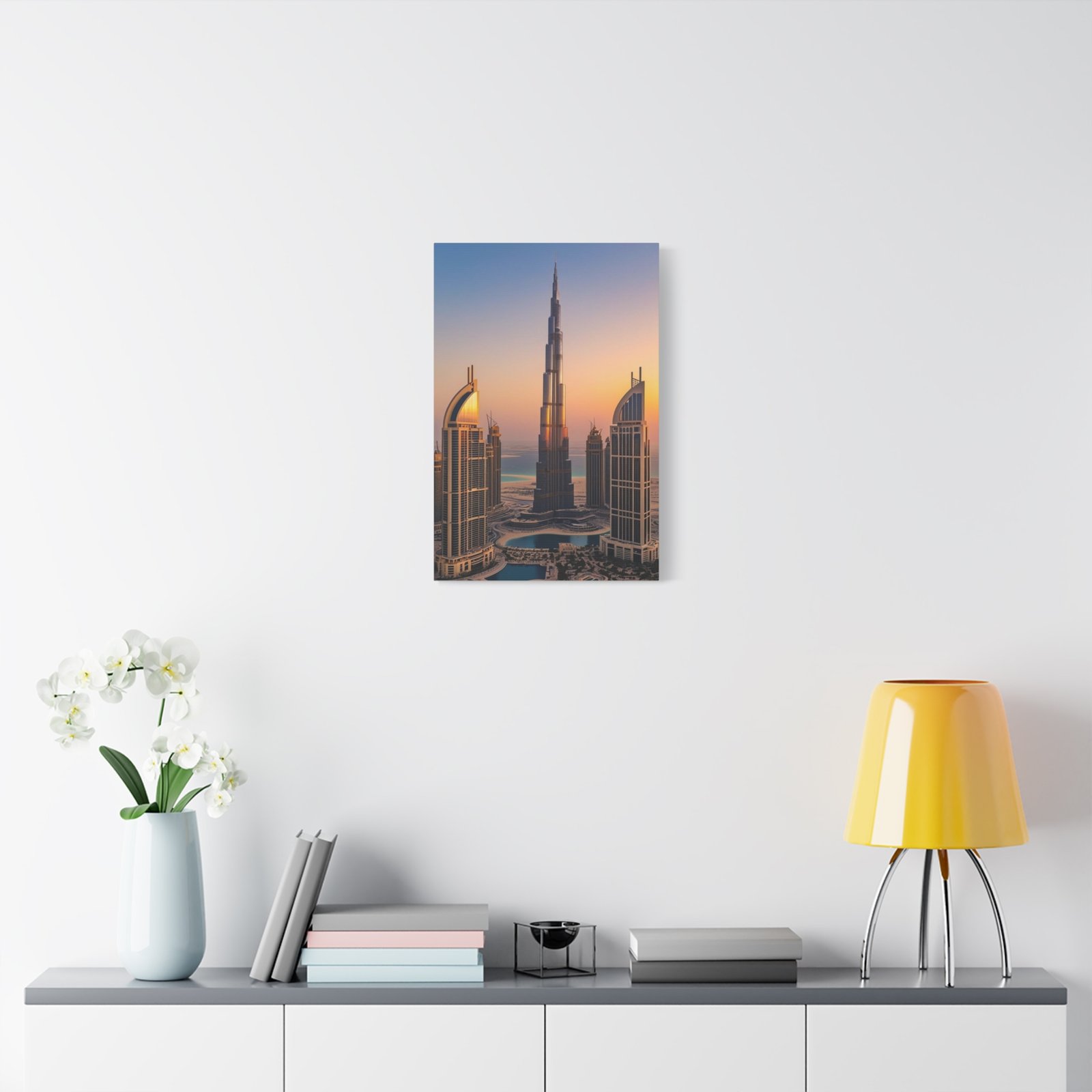 Modern Skyline Canvas Art, Dubai Cityscape Decor, Wall Art for Home, Office, Birthday Gift, Urban Decor - Image 5
