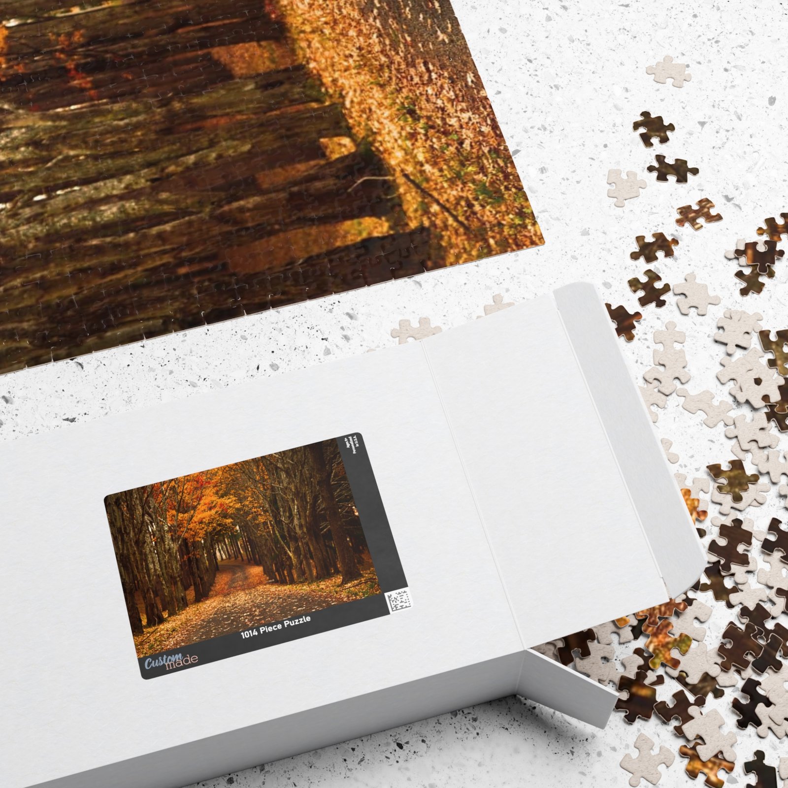 Autumn Path Puzzle, 110-1014 piece jigsaw, Fall décor, Relaxing gift, Family activity, Cozy nights in - Image 5