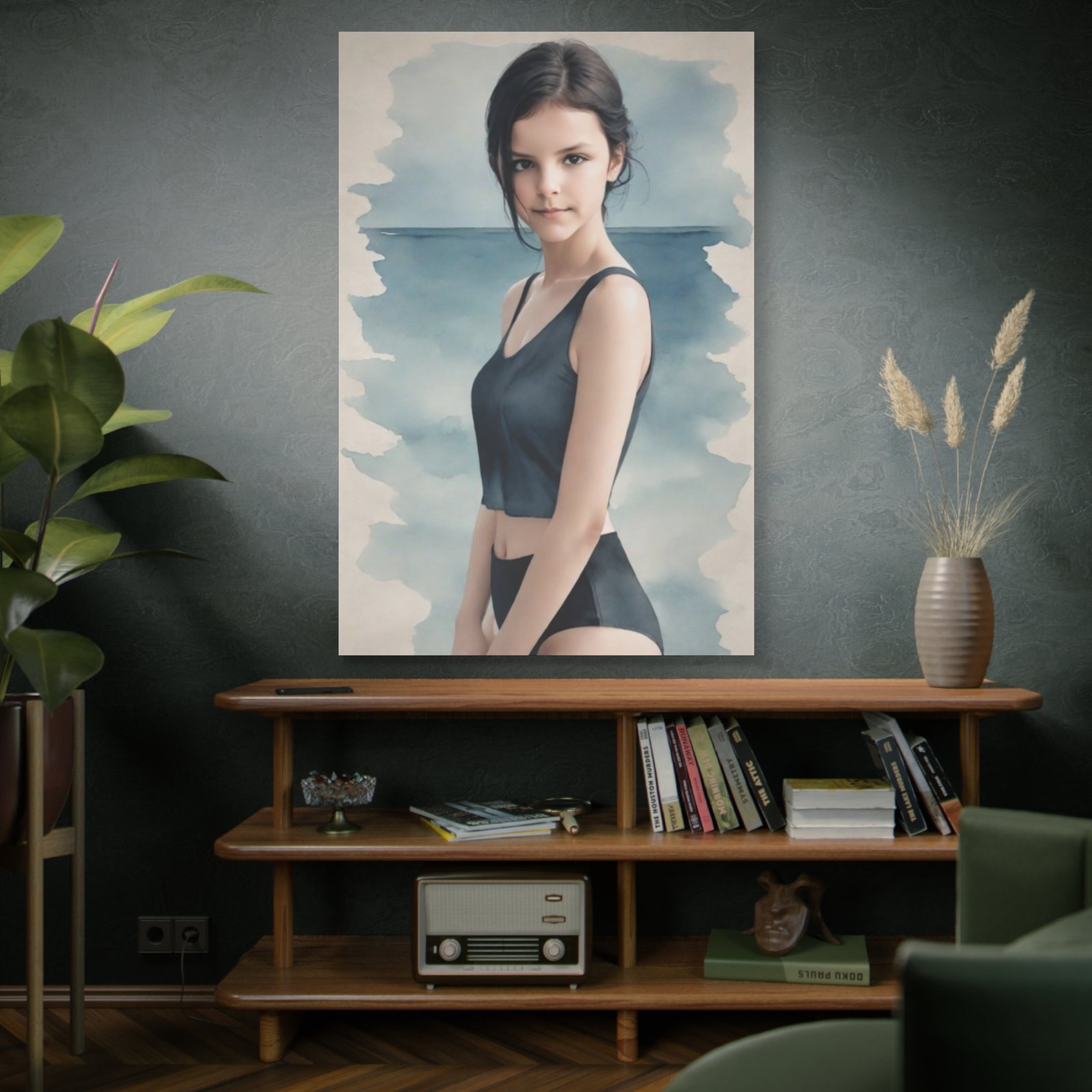 Ballet Pretty Girl Serene Beach-Themed Canvas Art, Perfect for Bedroom Decor, Gift for Art Lovers, Coastal Vibes, Wall Art, Home Decor, - Image 9