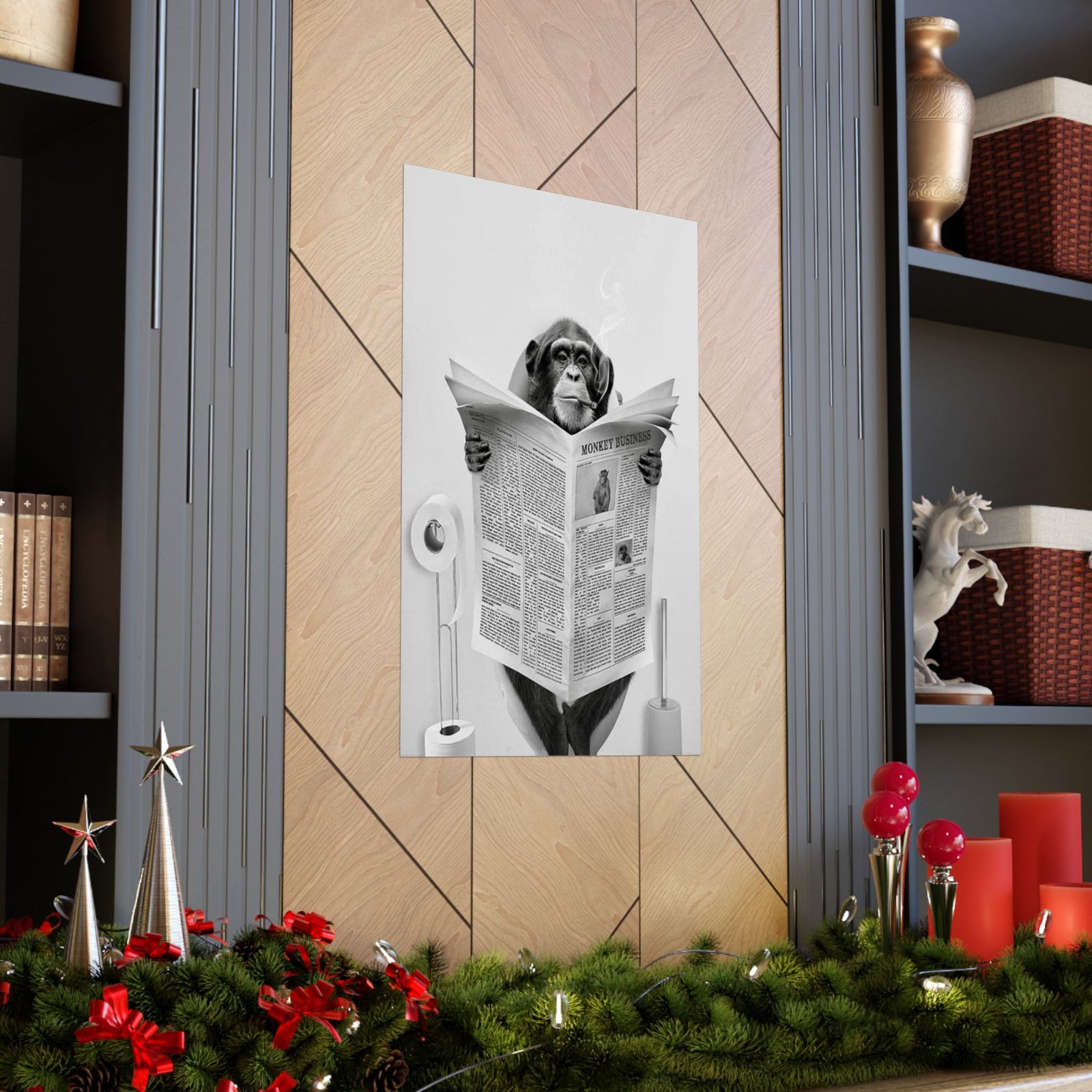 Whimsical Monkey Business Poster, Fun Wall Art, Animal Decor, Unique Gift, Office Decor, Home Decoration - Image 5