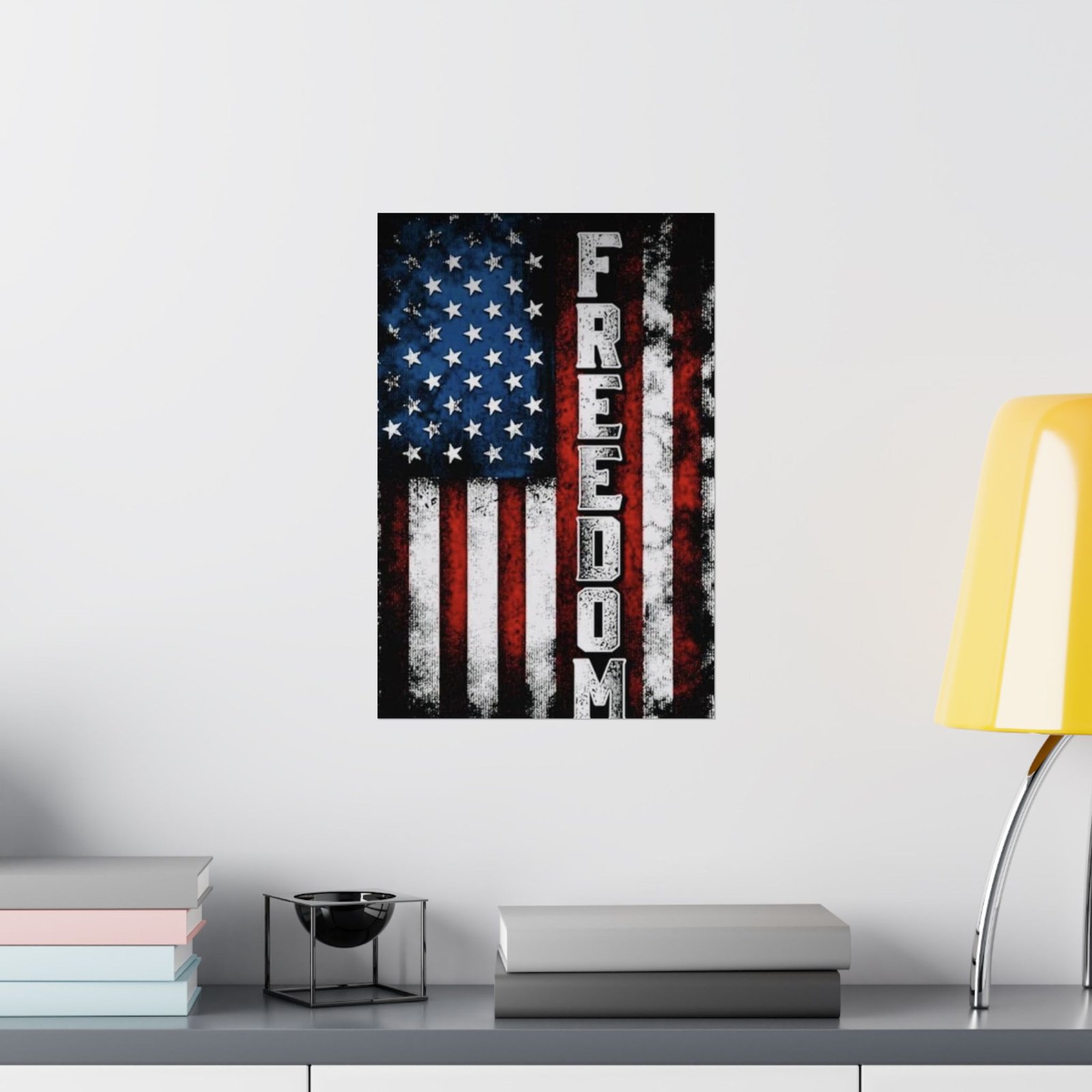 Patriotic Freedom Wall Art Poster, American Flag Decor, Independence Day Gift, Veterans Day Decoration, USA Spirit Print - Image 8