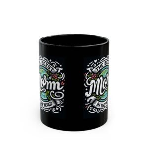 The Best Mom in the World Mug, Personalized Mother's Day Gift, Coffee Tea Cup, Unique Mom Present, Black Ceramic Mug
