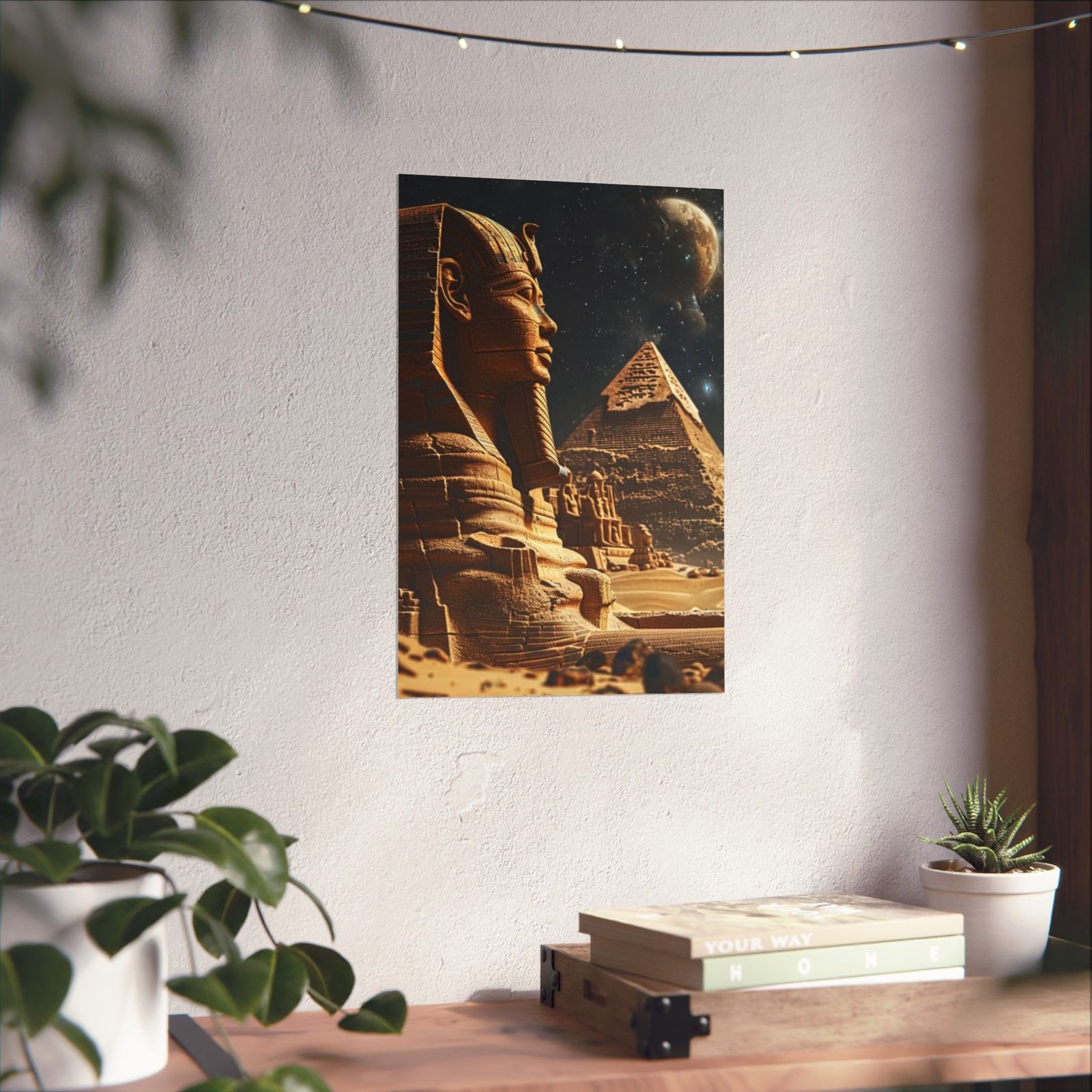 Ancient Egypt Matte Poster, Egyptian Art Print, Pyramid Wall Decor, Home Office Aesthetic, Gift for History Lovers - Image 8