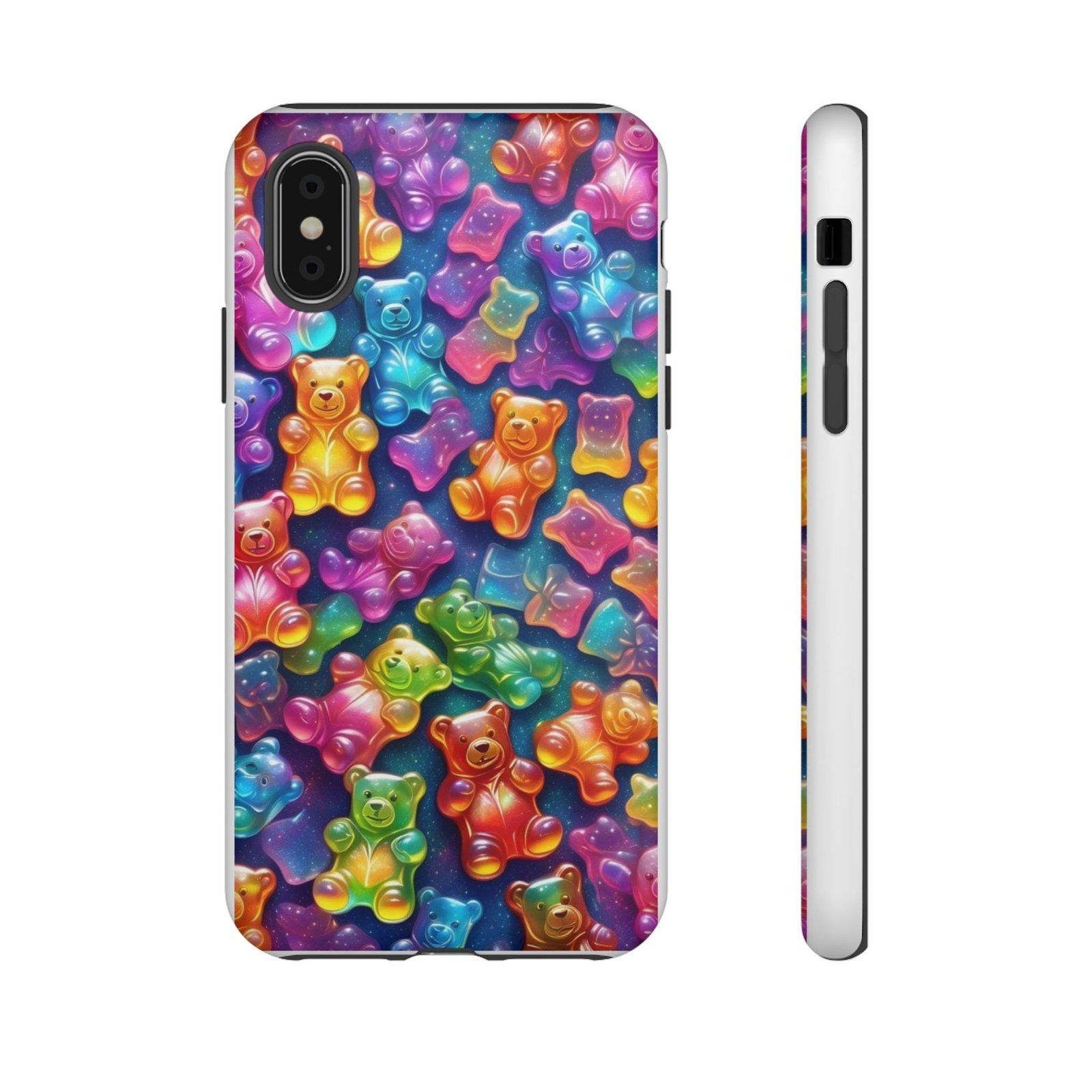 Colorful Bear Phone Case, Cute Bear Design, Animal Lover Gift, Fun Accessories, Birthday Gift, Tough Phone Cover - Image 6