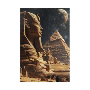 Egyptian Pyramid Puzzle - 110, 252, 520, 1014-piece, Ancient Egypt Decor, Unique Gift for History Lovers, Family Fun, Educational Activity