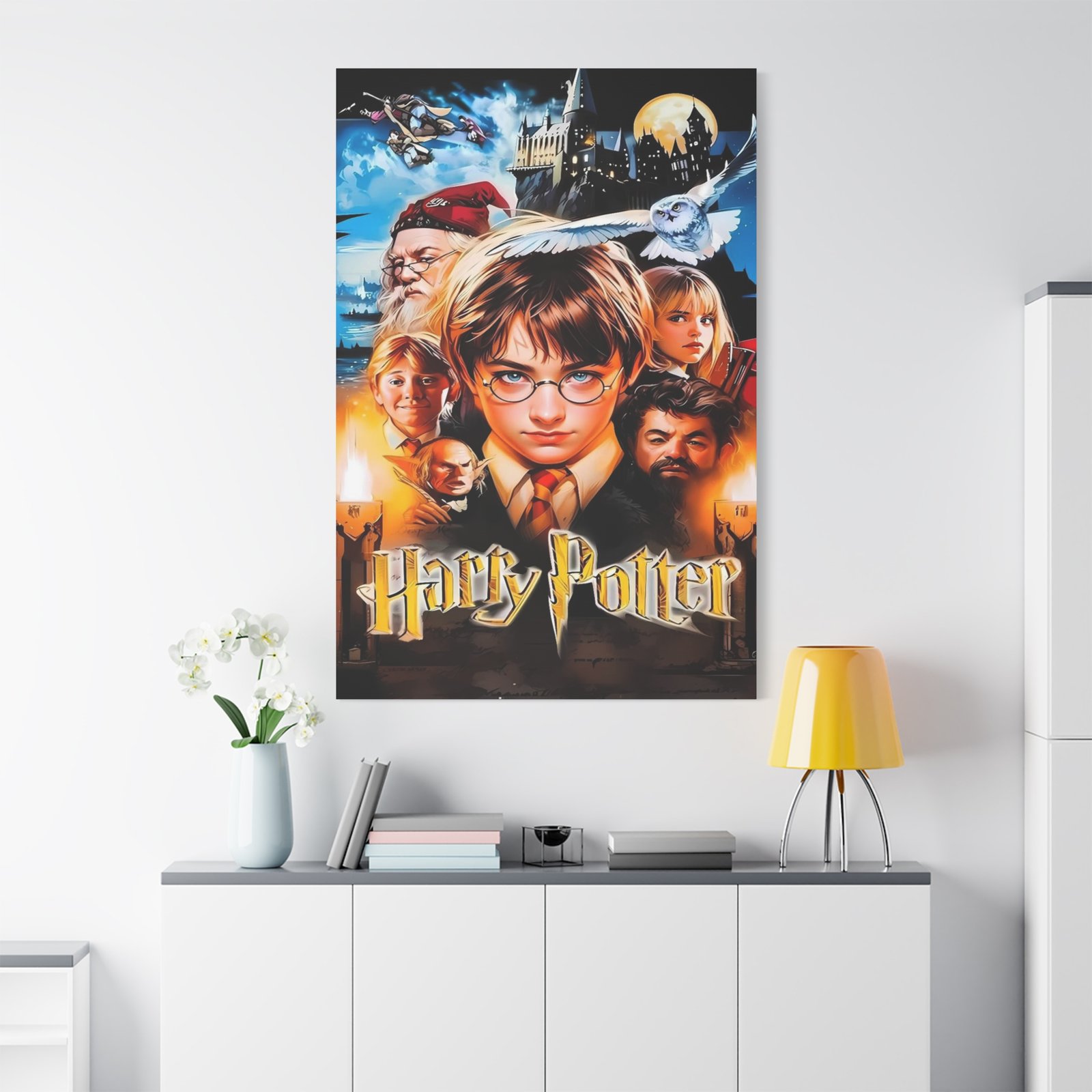 Harry Potter Canvas Print, Magical Wall Art, Wizard Room Decor, Harry Potter Gift, Kids Room Wall Art, Movie Poster Canvas - Image 4