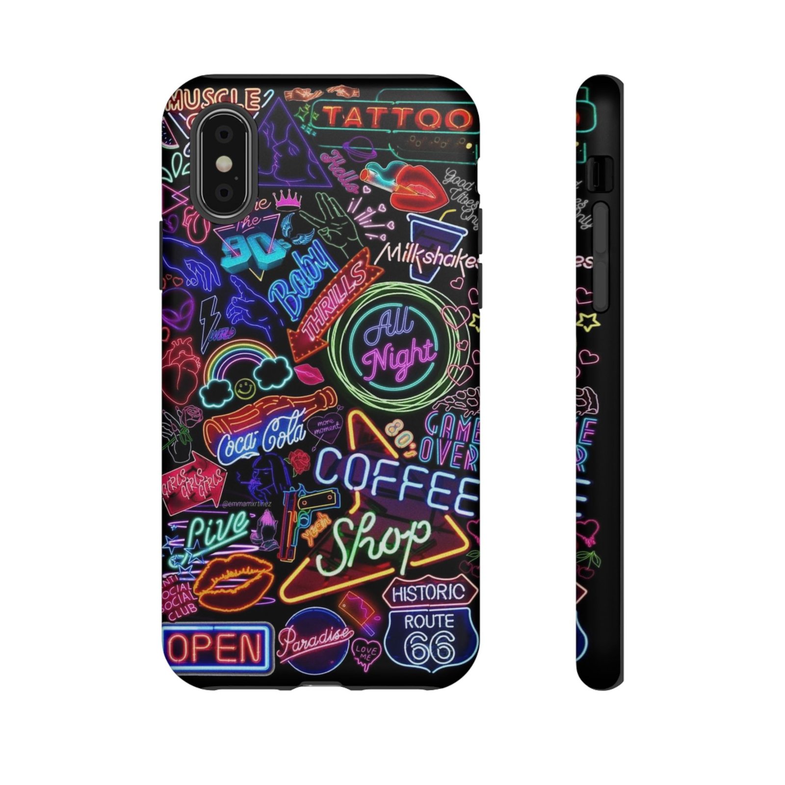 Neon Signs Phone Case - Vibrant Tattoo Art, Custom Phone Cover, Trendy Tech Accessories, Unique Gift for Him/Her, Perfect for Birthdays - Image 10
