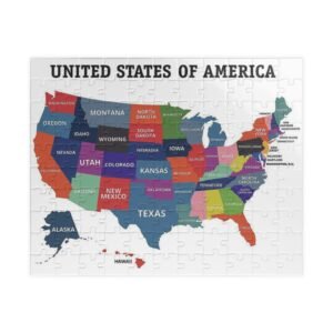 USA Map Puzzle, Educational Jigsaw for Family Fun, 110-1014 pieces, Perfect for Kids & Adults, Gifts for Teachers  Travelers