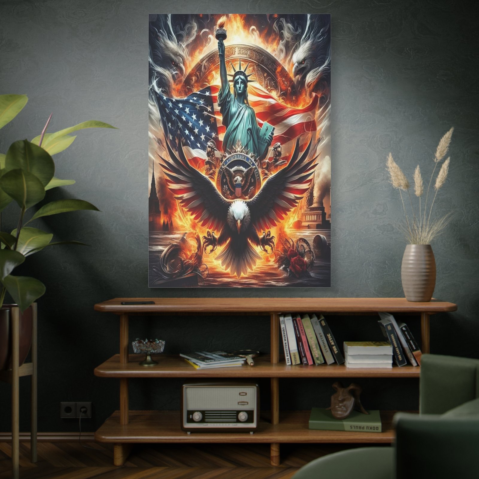 Patriotic Canvas Art Print, Inspirational Decor, USA Flag Artwork, Gift for Veterans, 4th of July Wall Decor, Freedom Inspired Home - Image 9