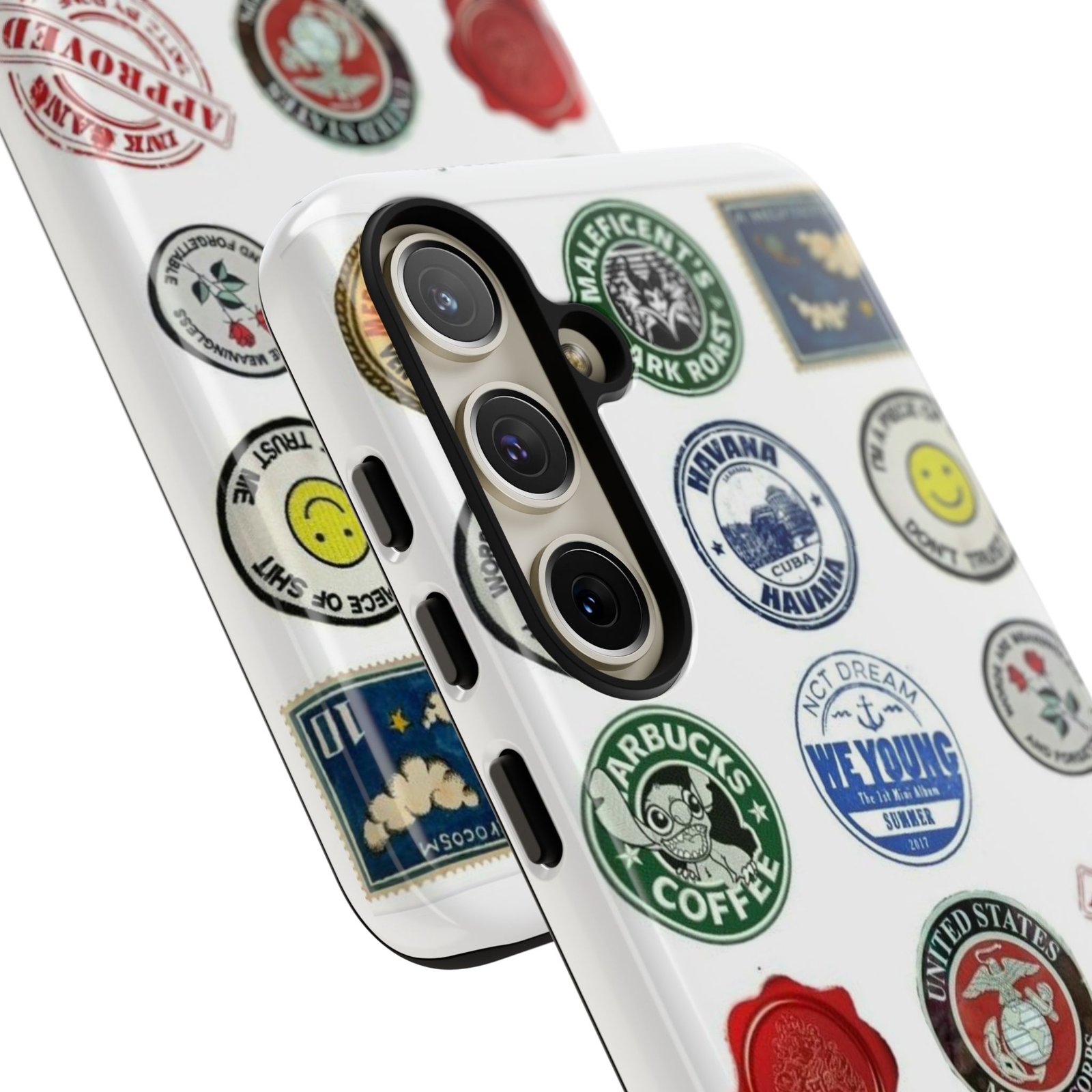 Vintage Patch Phone Case, Tough Cases, Retro Design, Unique Gifts for Coffee Lovers, Fun Cell Phone Cover, Hipster Accessory - Image 125