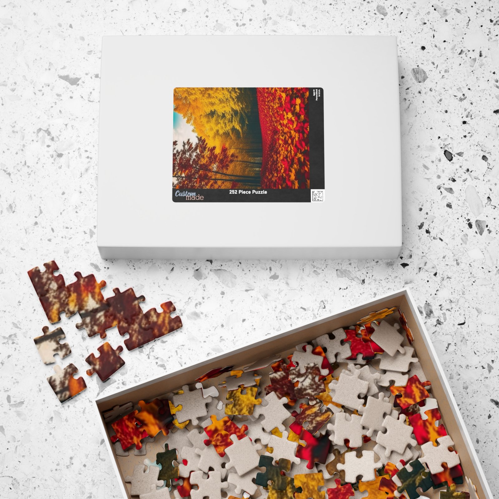 Autumn Forest Puzzle (110, 252, 520, 1014-piece) - Cozy Vibes, Great Gift for Nature Lovers, Relaxation, Family Time, Fall Decor - Image 7