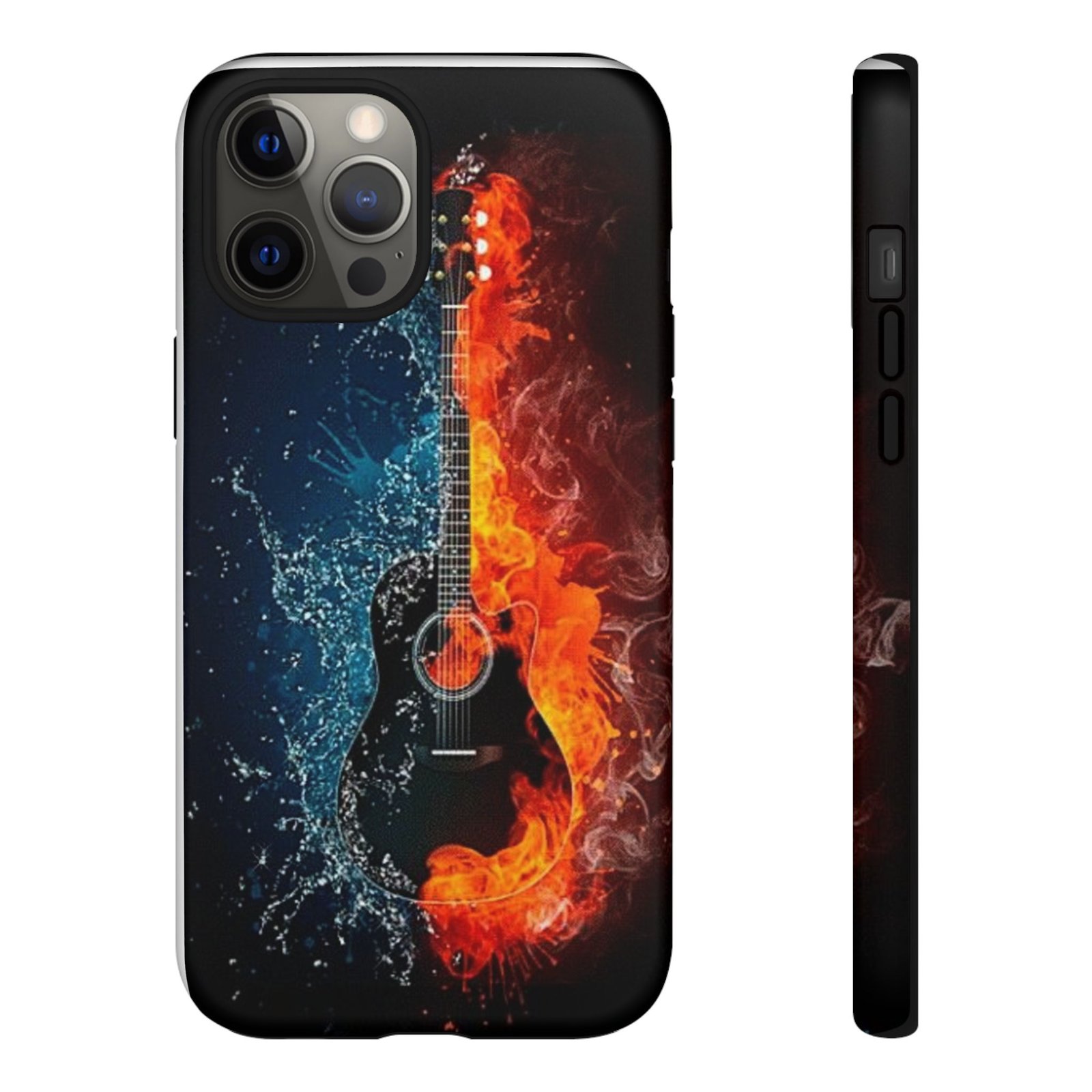 Fiery Guitar Phone Case - Artistic Protector, Music Lover Gift, Vibrant Accessory for Artists and Musicians, Personalized Tech Item, Unique - Image 8