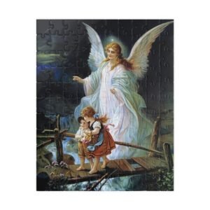 Angel de la Guarda & Children Puzzle, 110/252/520/1014-Piece Jigsaw, Spiritual Gift, Family Activity, Home Decor, Collectible Art