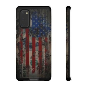 Grunge American Flag Phone Case - Tough Cases for Patriotic Souls, Gift for Veterans, Independence Day, Mobile Accessories, Custom Covers
