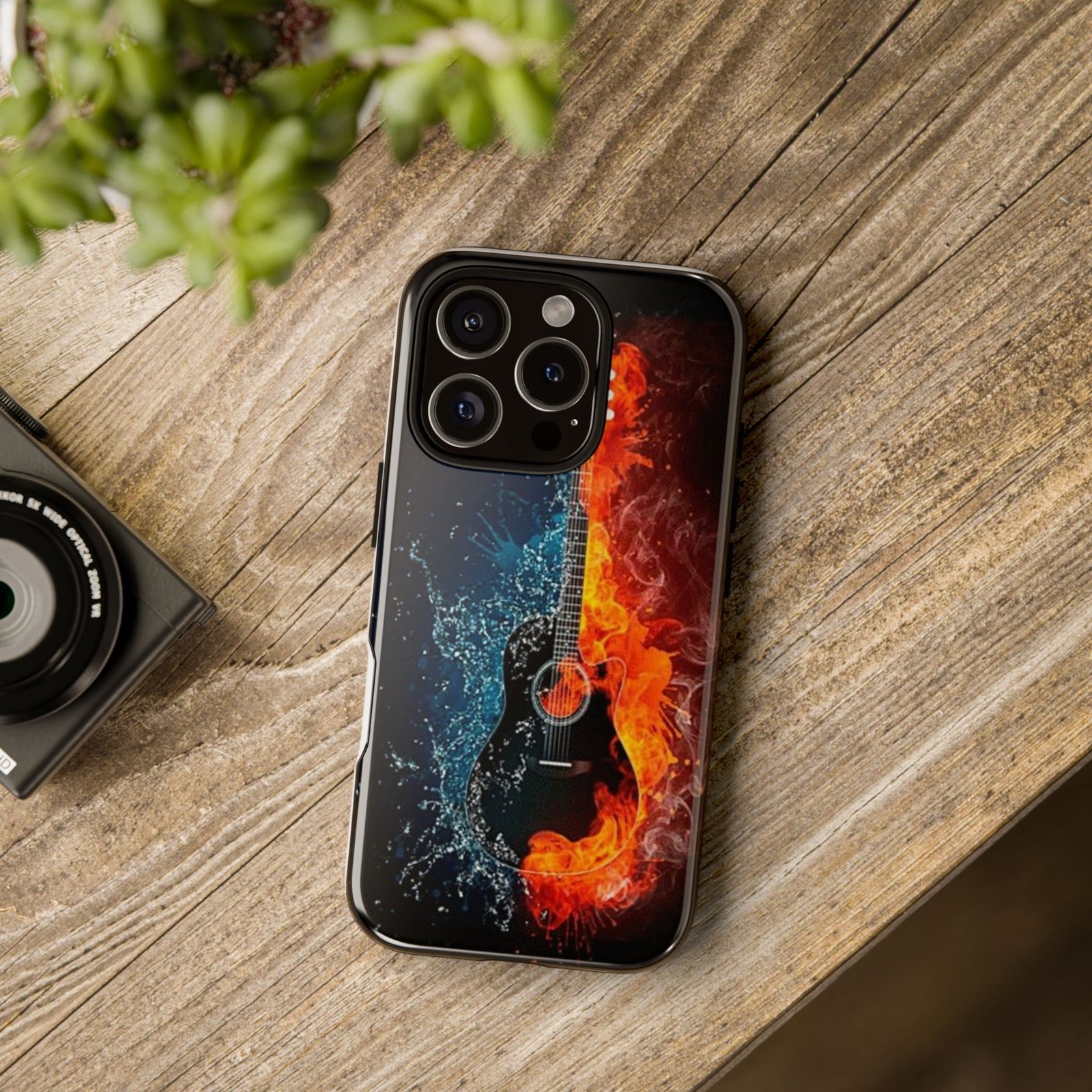 Fiery Guitar Phone Case - Artistic Protector, Music Lover Gift, Vibrant Accessory for Artists and Musicians, Personalized Tech Item, Unique - Image 127