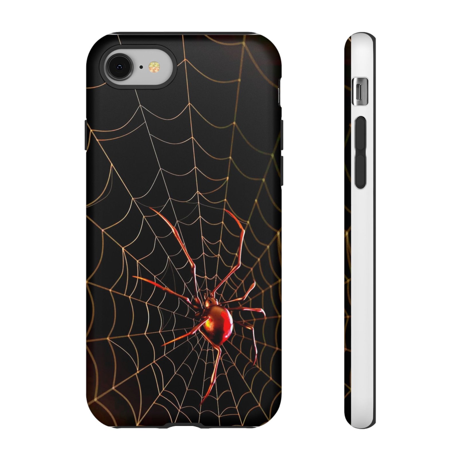 Spider Web Phone Case, Tough Phone Cover for Bug Lovers, Spooky Gift for Halloween, Unique Cellphone Accessory, Creepy Aesthetic - Image 2