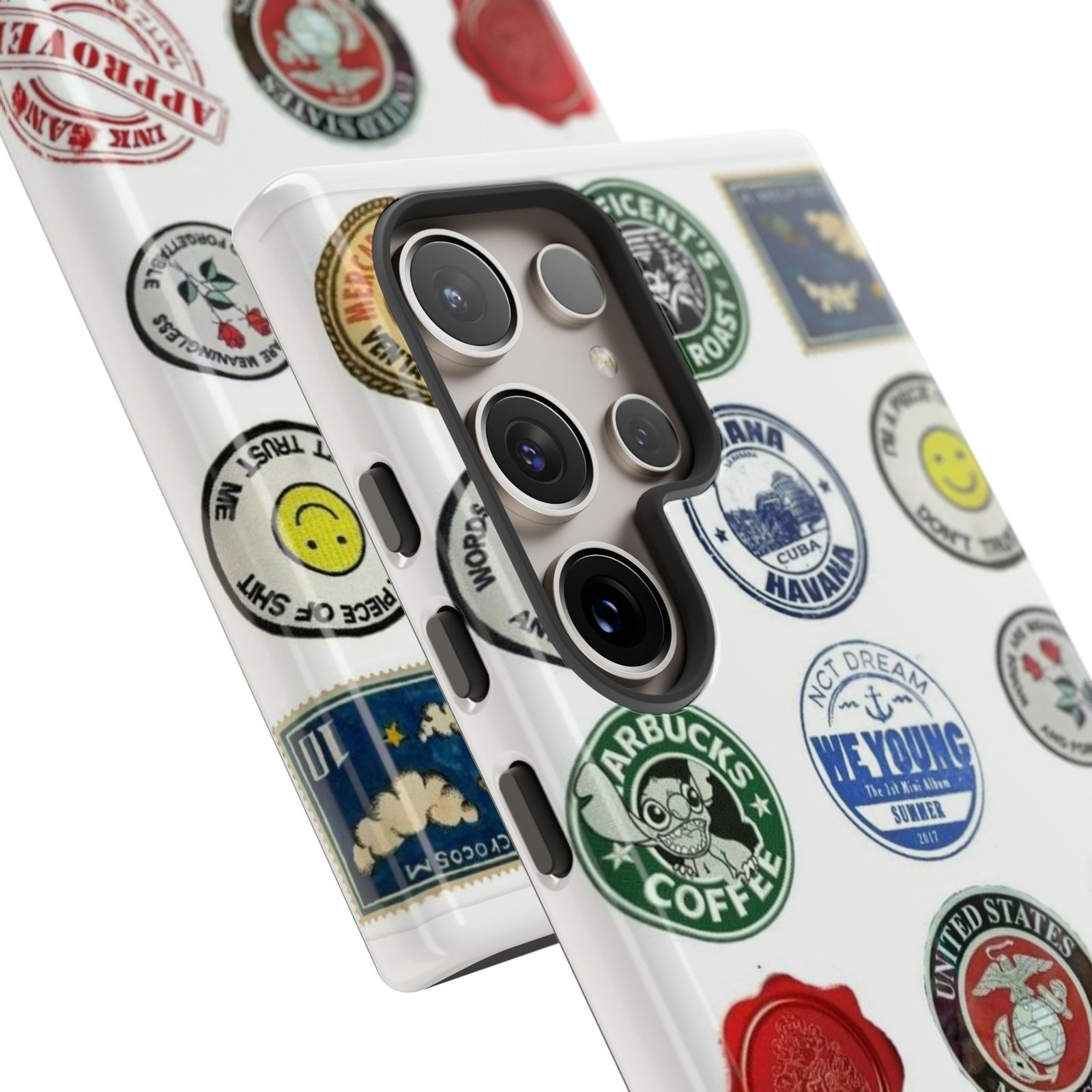 Vintage Patch Phone Case, Tough Cases, Retro Design, Unique Gifts for Coffee Lovers, Fun Cell Phone Cover, Hipster Accessory - Image 133