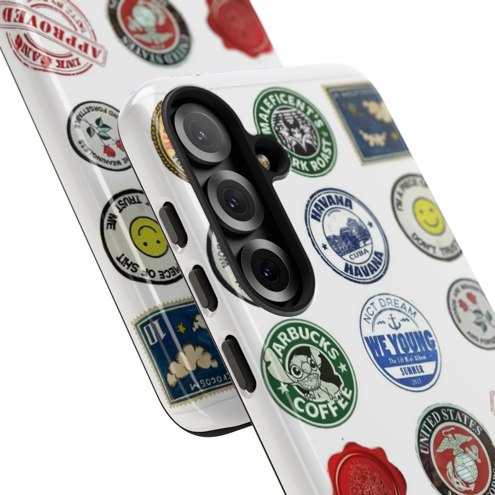 Vintage Patch Phone Case, Tough Cases, Retro Design, Unique Gifts for Coffee Lovers, Fun Cell Phone Cover, Hipster Accessory - Image 161