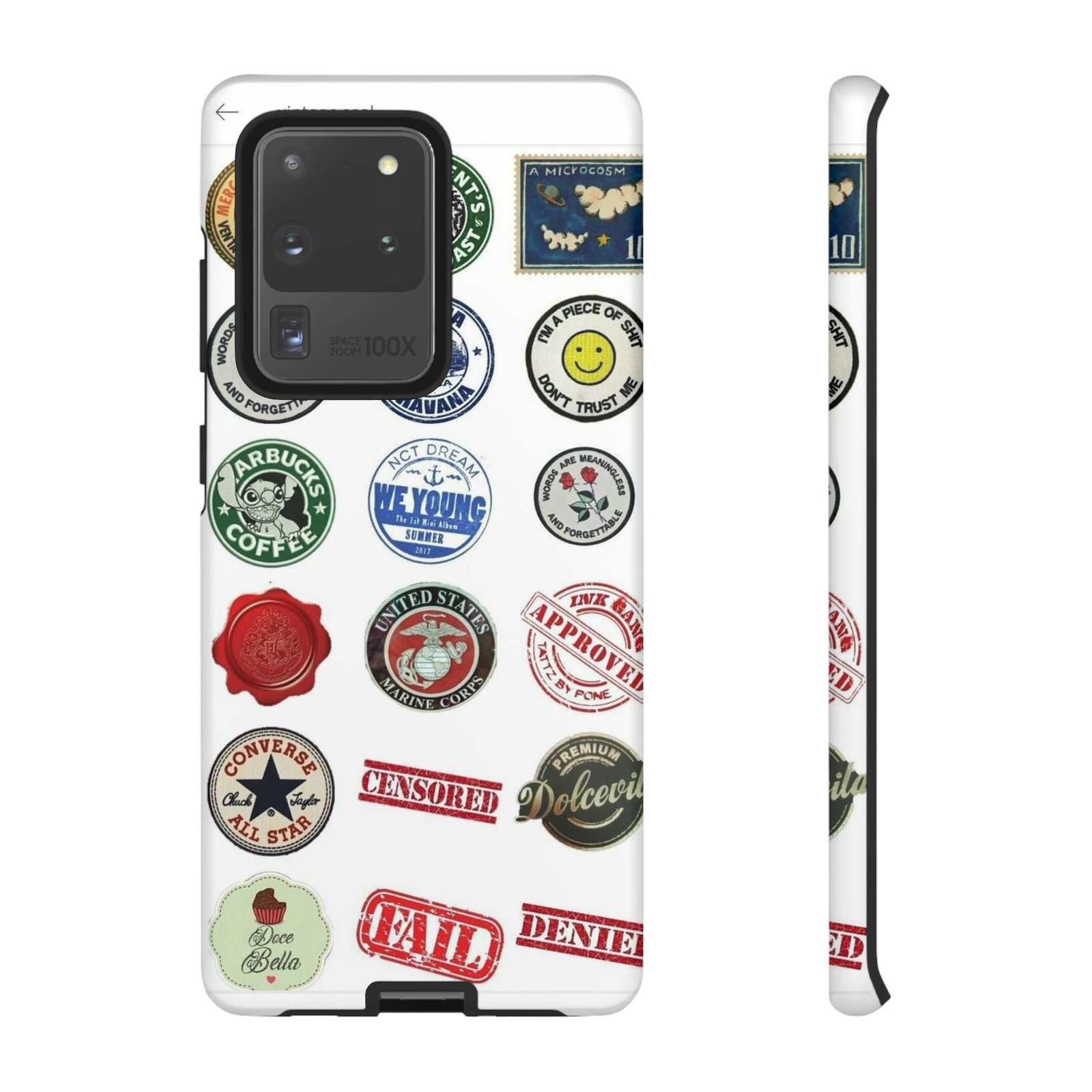 Vintage Patch Phone Case, Tough Cases, Retro Design, Unique Gifts for Coffee Lovers, Fun Cell Phone Cover, Hipster Accessory - Image 6