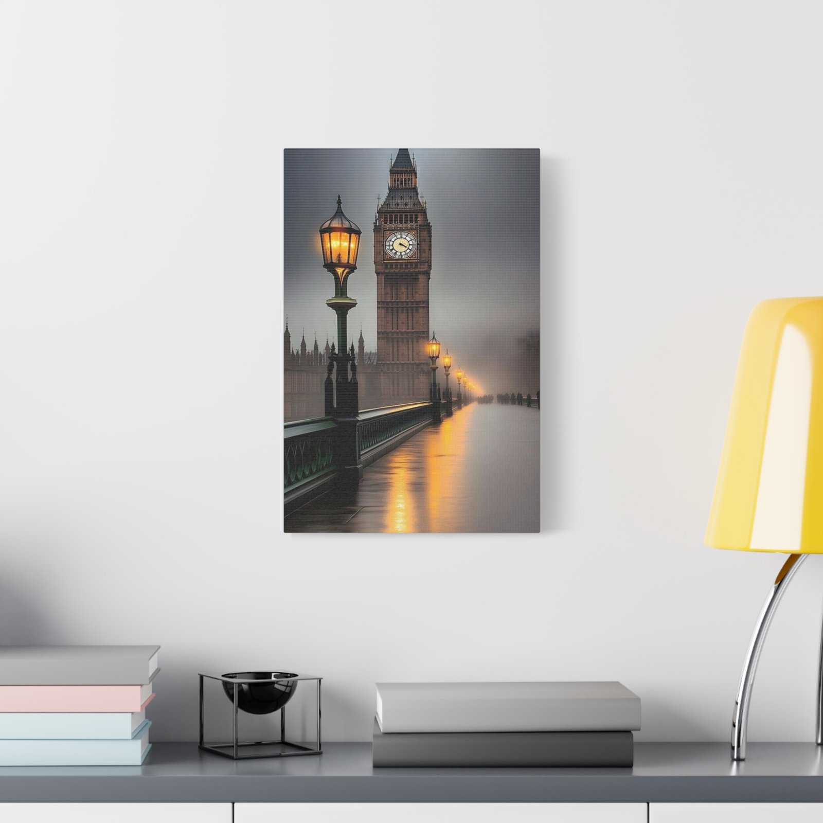 London Fog Canvas Art Print, Stunning Big Ben Wall Decor, Photography, Home Decoration, Gift Idea for Travelers, Bedroom Wall Art, 1.25" - Image 4
