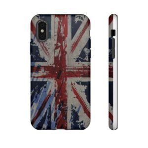 Union Jack Tough Phone Case, Stylish Protector for UK Lovers, Durable Mobile Cover, Unique Gift, Phone Accessory